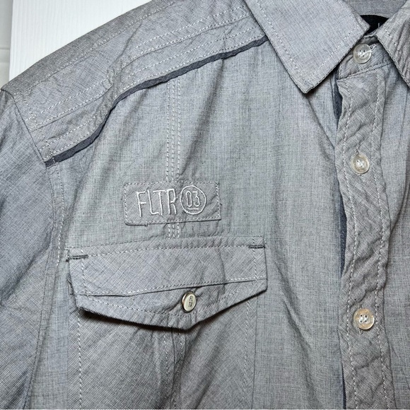 FLTR - Faith Loyalty Truth Respect Long Sleeve Button Up 100% Cotton - Picture 2 of 6